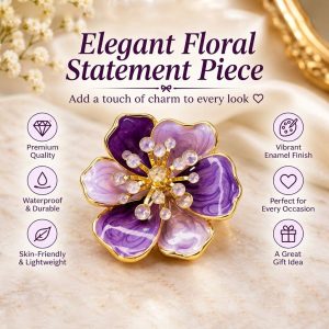 Vintage floral statement ring💜