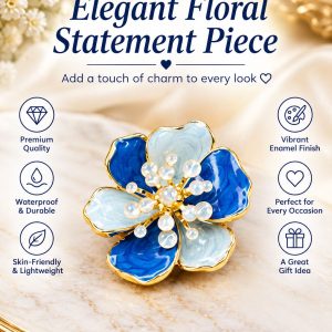 Vintage floral statement ring 💙