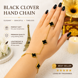 ☘️ Black clover hand chain ☘️
