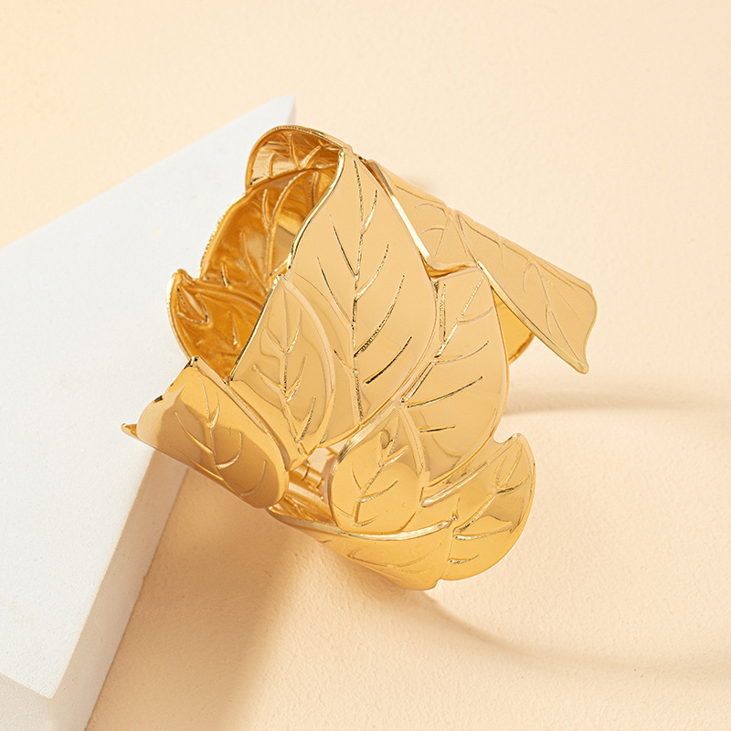 Gold Leaf cuff Bracelet - Image 3