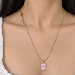 🌷 Pink Petal Necklace