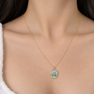 Aqua Bloom Necklace 💙