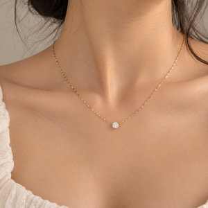 Solitaire Glow Necklace