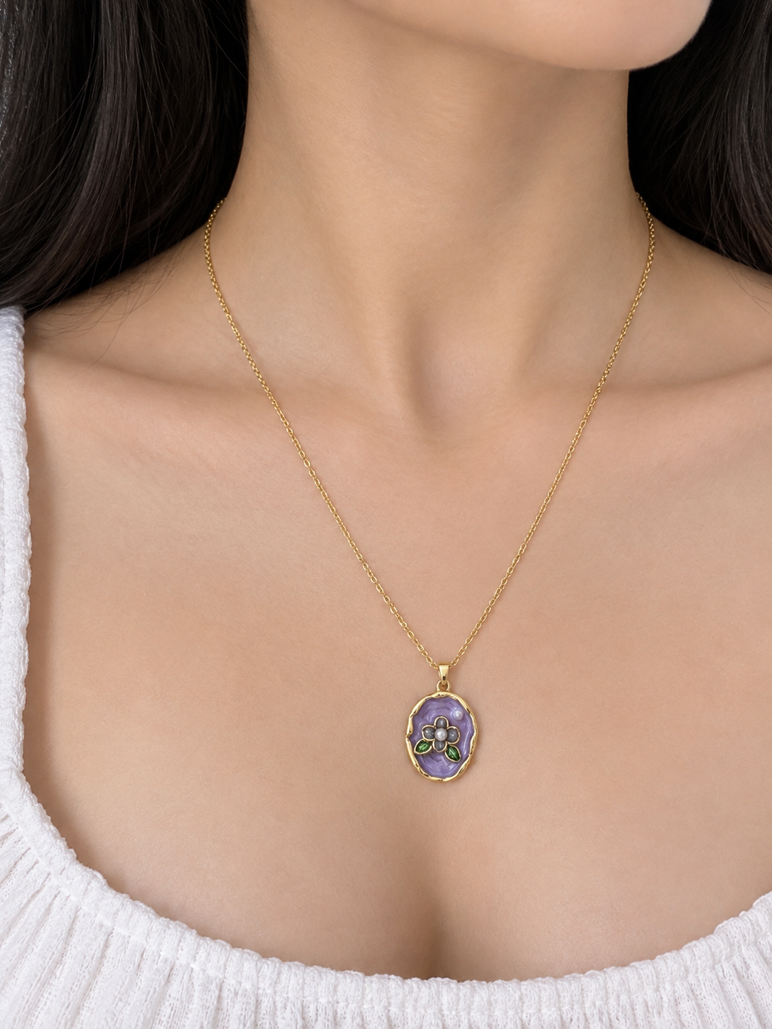 Lavender Bloom Necklace π