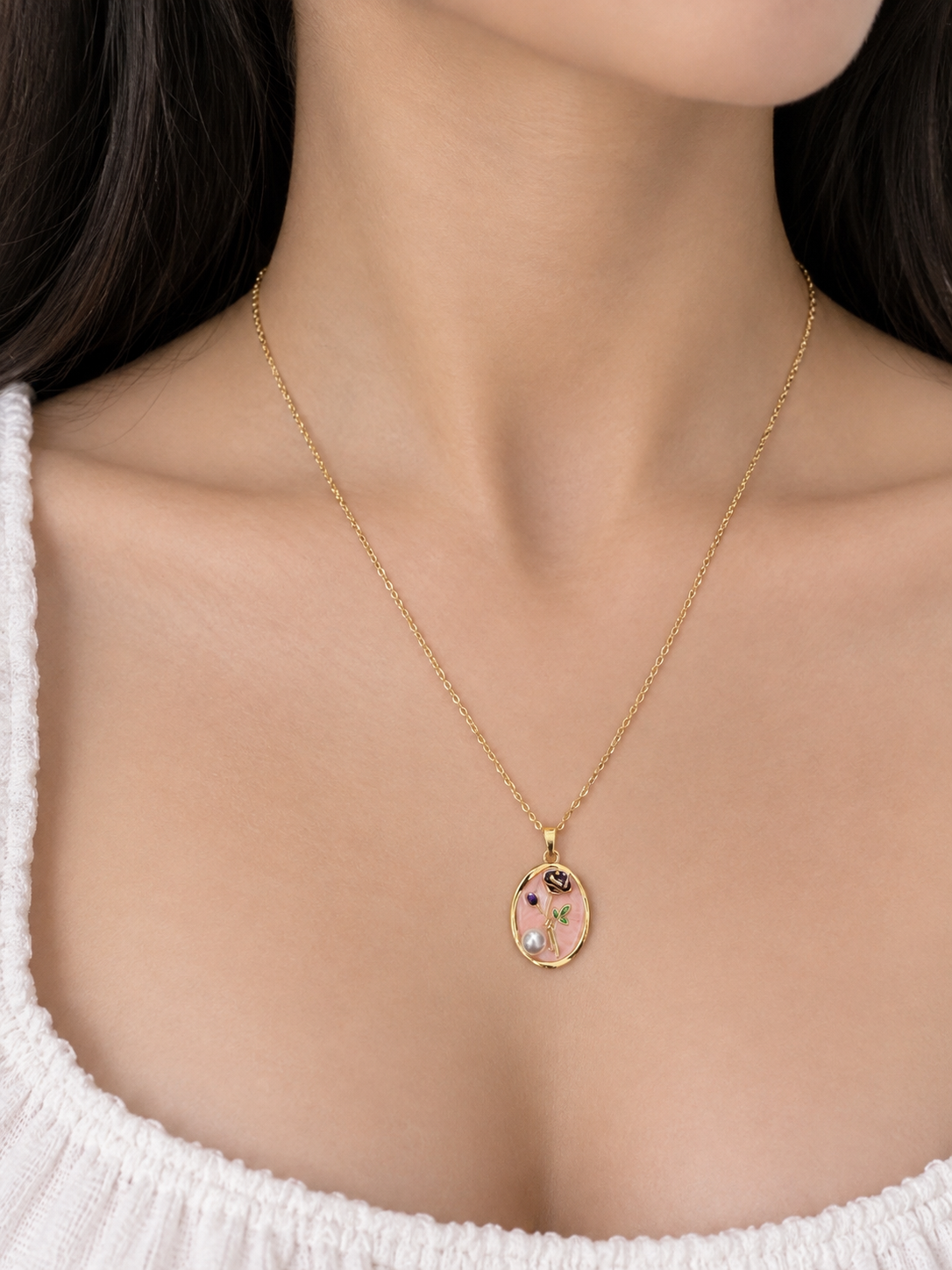Blush Rose Pendant🌸
