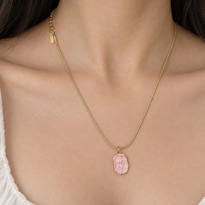 🌷Dark Pink Petal Necklace