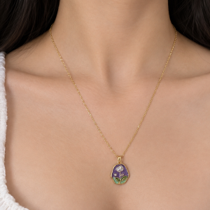 Purple Petal Necklace 💜
