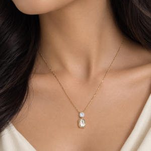 Elegant Crystal Drop Necklace