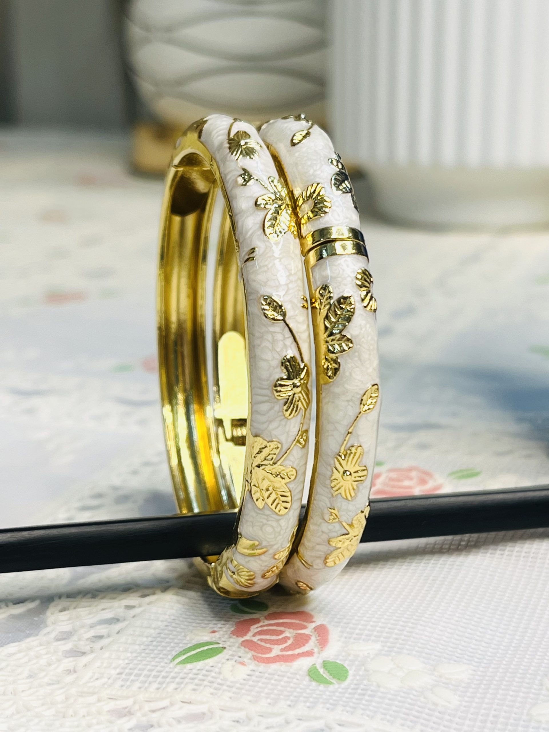 Royal Enamel Bangle🤍 - Image 3