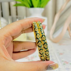 Aurora Enamel Bangle💚