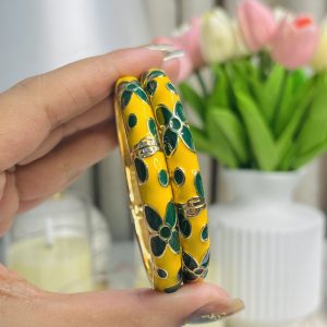 Garden Enamel Bangle💛