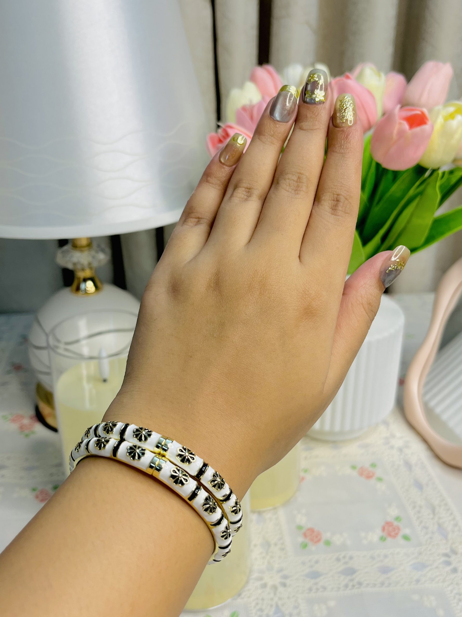Serena Enamel Bangle🤍 - Image 2