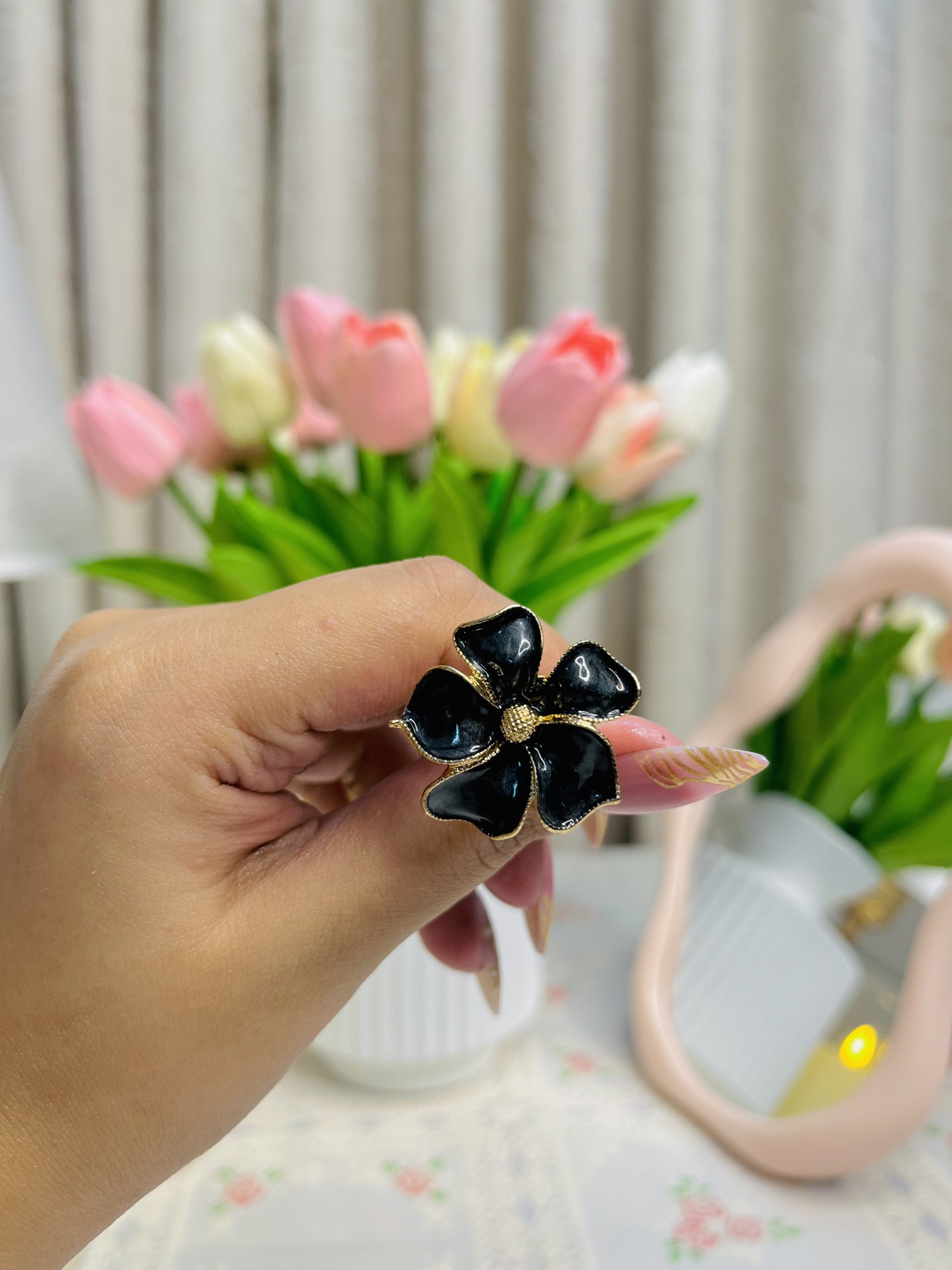 Vintage Rosette Ring - Image 2