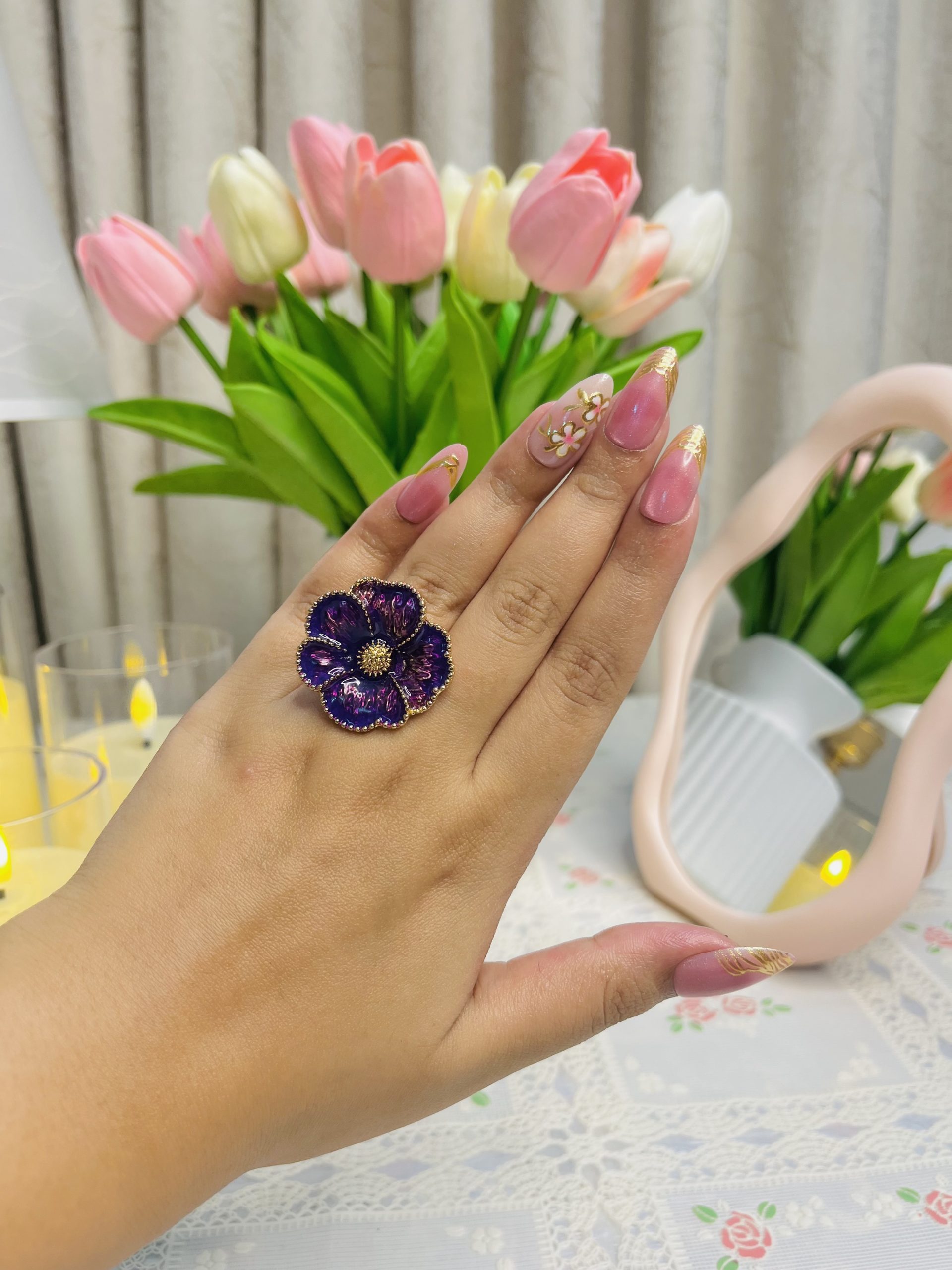 Vintage Floral Ring