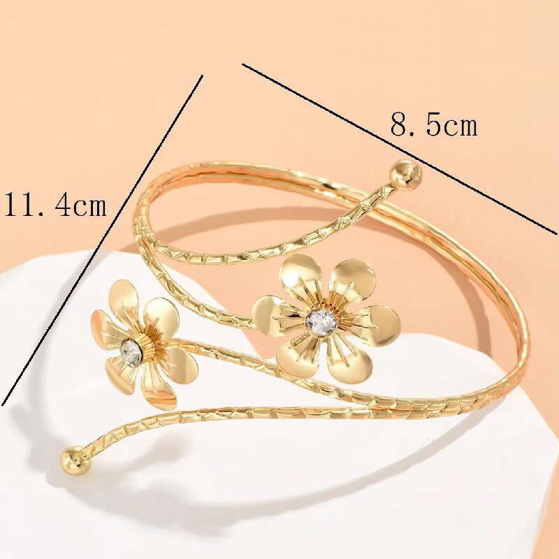 Golden Blossom Arm Cuff - Image 2
