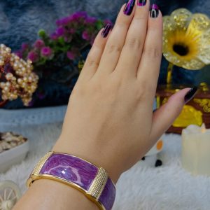 Purple Oval Shape Bracelet