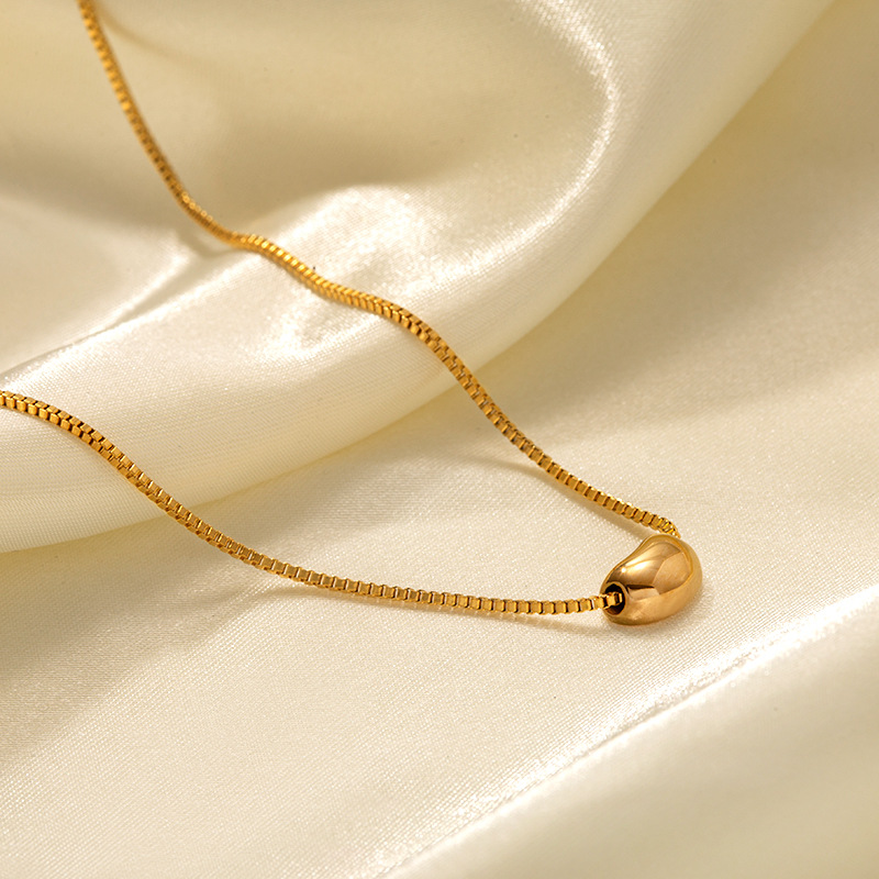 Golden Organic Drop Necklace