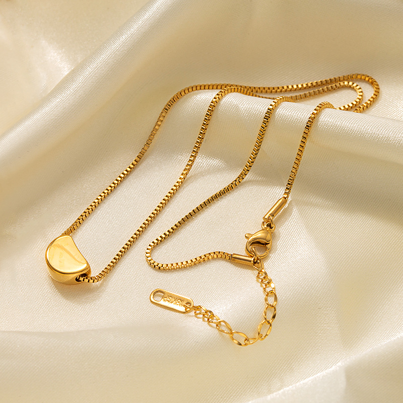 Golden Organic Drop Necklace - Image 2