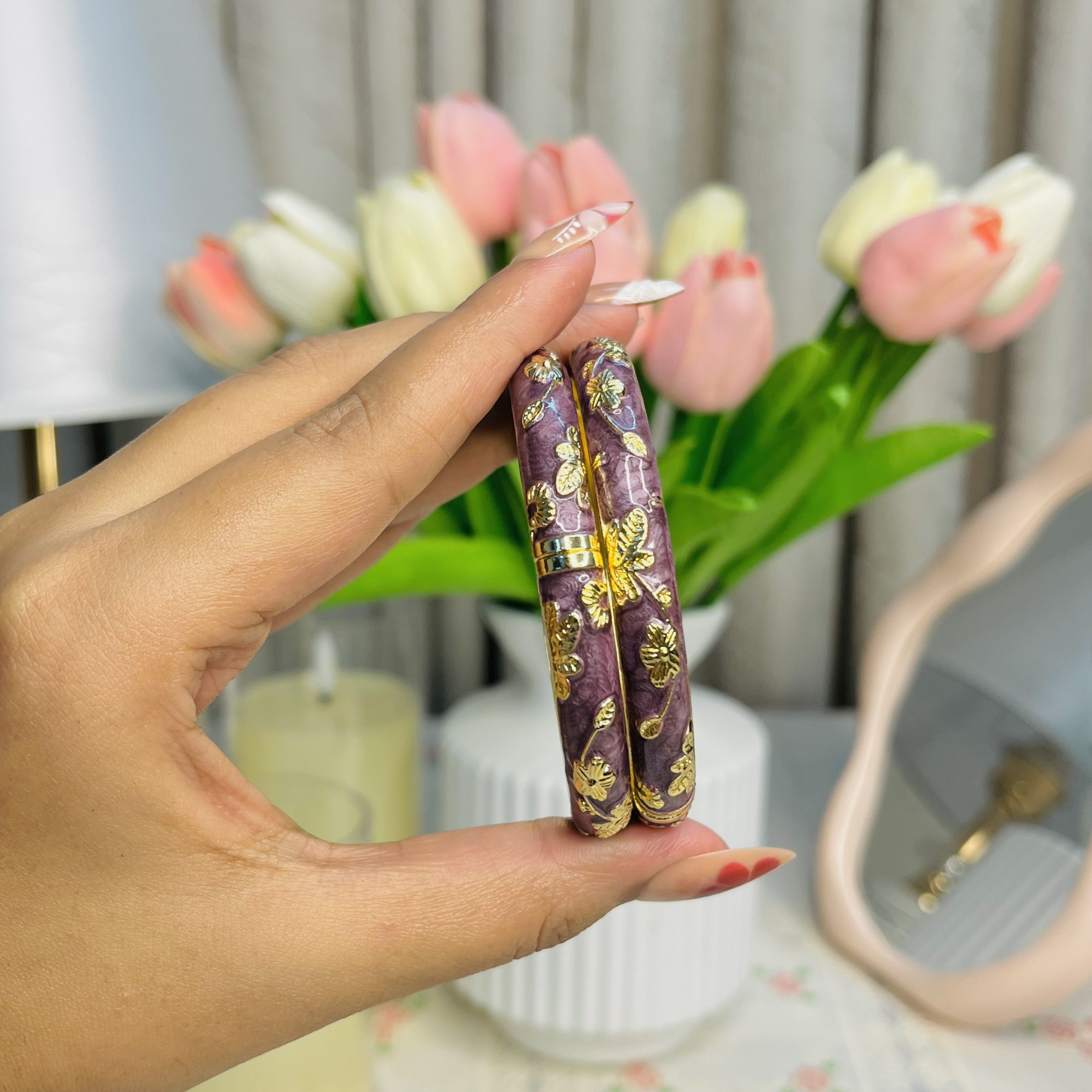 Royal Enamel Bangle💜