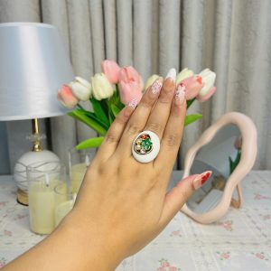 Vintage Charm Statement Ring🤍
