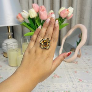 Vintage Rose Statement Ring✨